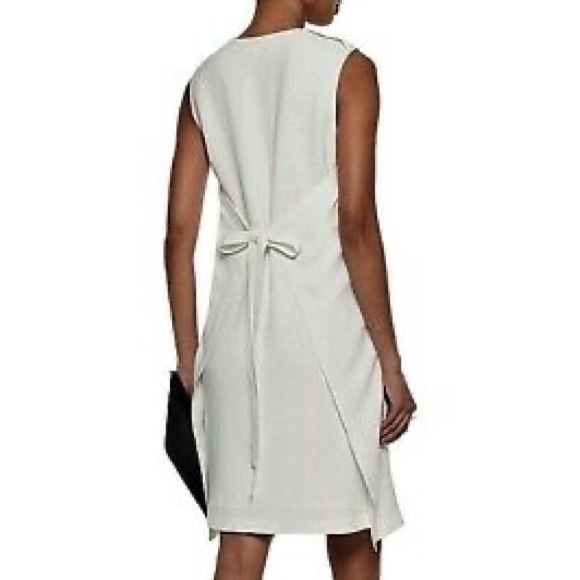 Helmut Lang White Crêpe Apron Mini Dress - Picture 3 of 6
